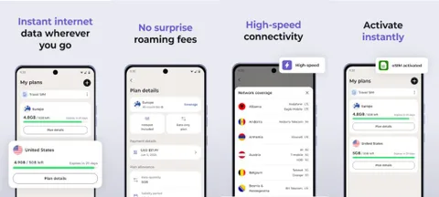 Motorola’nın yeni eSIM uygulaması 160 ülkede ücretsiz veri sunuyor
