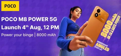 Poco M8 Power 8000 mAh piliyle 4 Ağustos’ta tanıtılacak