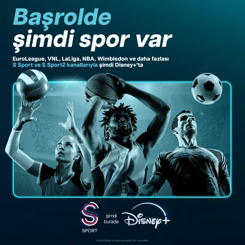 S Sport ve S Sport 2 artık Disney+ üzerinden canlı izlenebiliyor