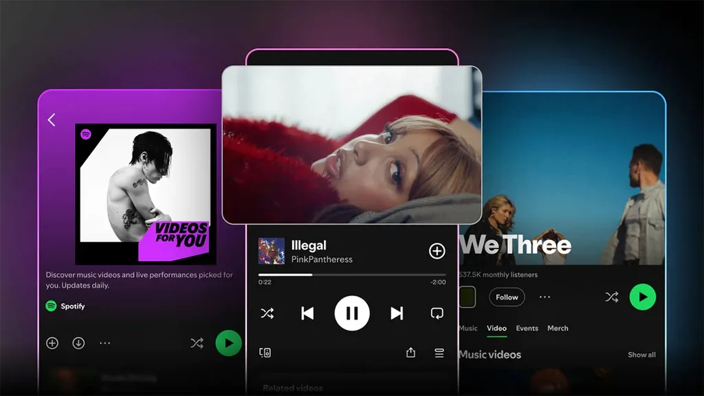 Spotify’da en popüler müzik videoları artık tek listede