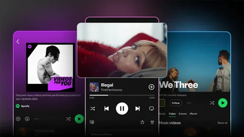 Spotify’da en popüler müzik videoları artık tek listede