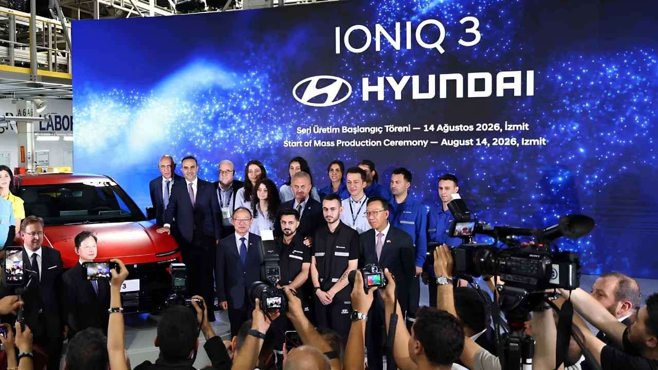 Hyundai IONIQ 3 İzmit’te üretime girdi, 496 km menzille eylülde geliyor