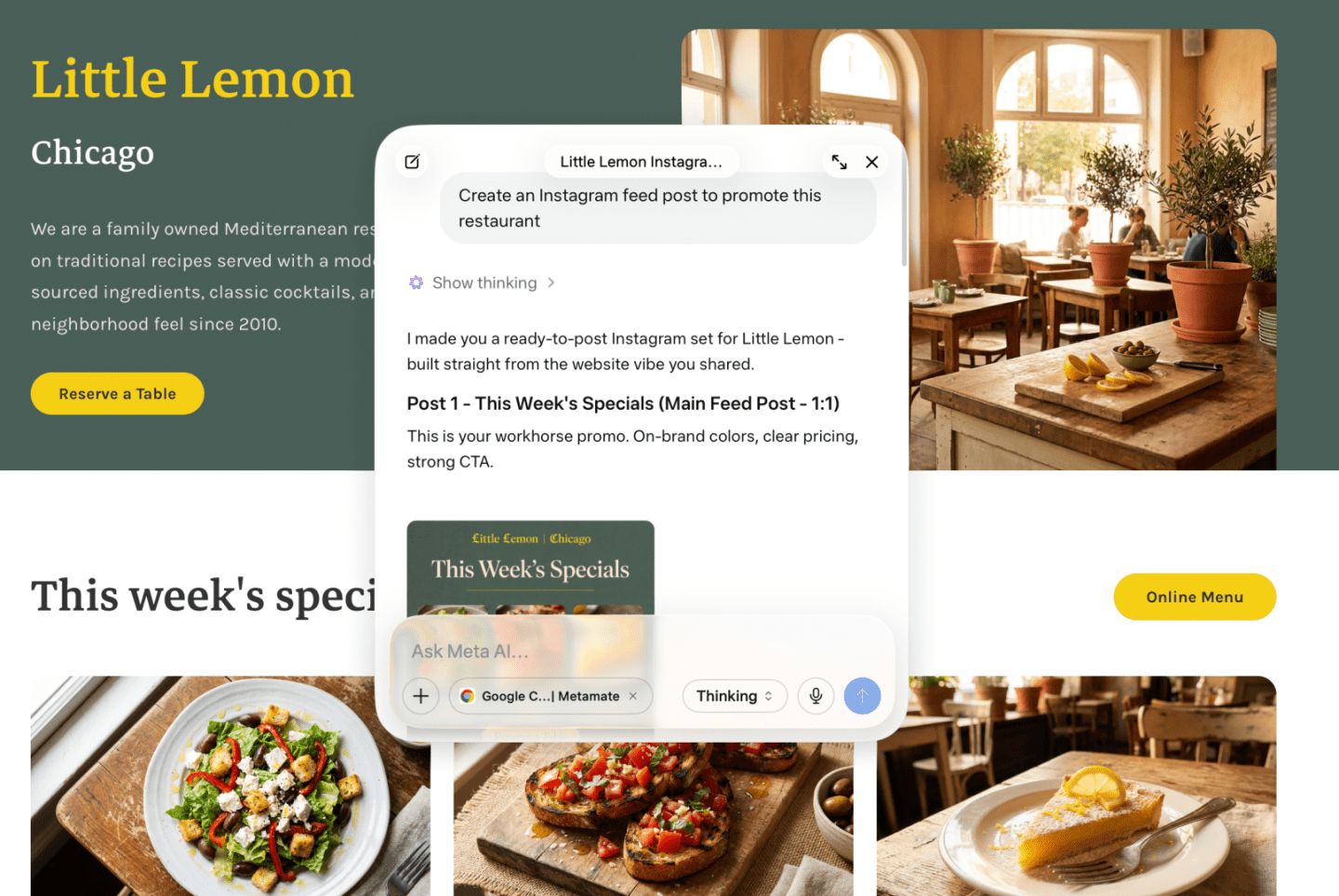 Meta AI Mac’e geliyor, ekranı görüp Workspace’e bağlanıyor
