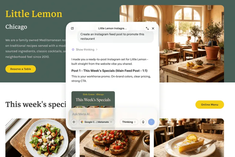 Meta AI Mac’e geliyor, ekranı görüp Workspace’e bağlanıyor