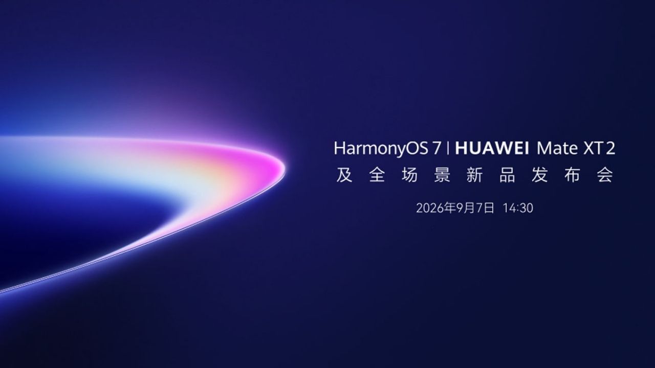 Huawei, Mate XT 2’yi 7 Eylül’de HarmonyOS 7 ile tanıtacak