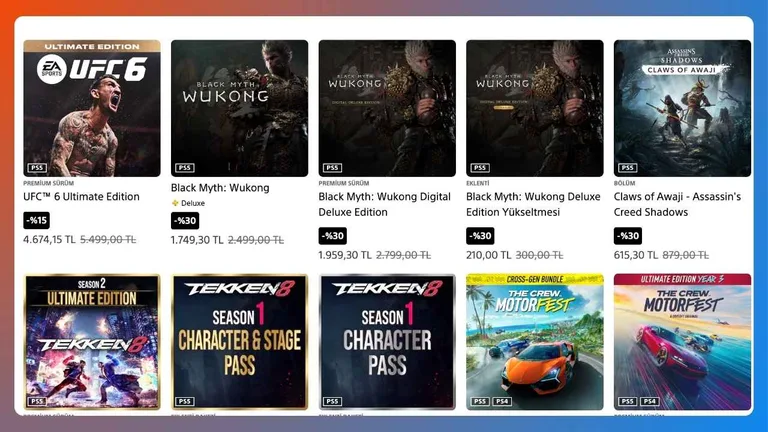 PlayStation Store indirimleri yüzde 80’e çıktı, fiyatlar düştü