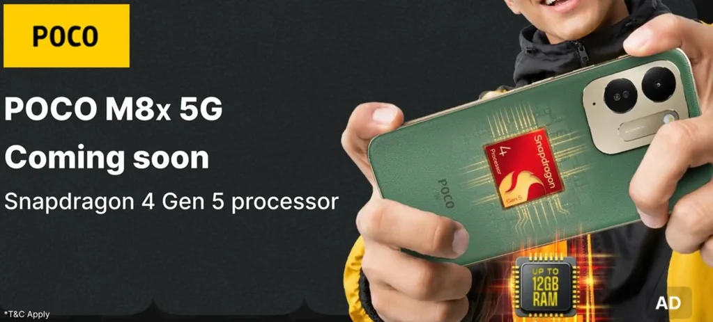 Poco M8x 5G büyük pili ve uygun fiyatıyla geliyor