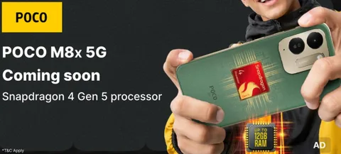 Poco M8x 5G büyük pili ve uygun fiyatıyla geliyor