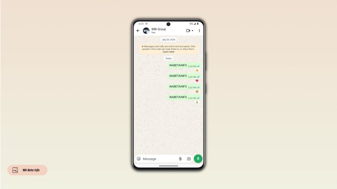 WhatsApp Android’da emoji tepkilerine animasyon ekliyor