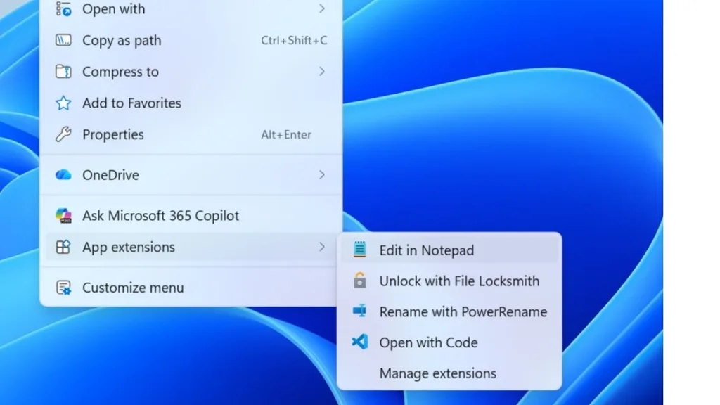 Windows 11 sağ tık menüsü hızlanıyor, gereksiz seçenekler azalıyor