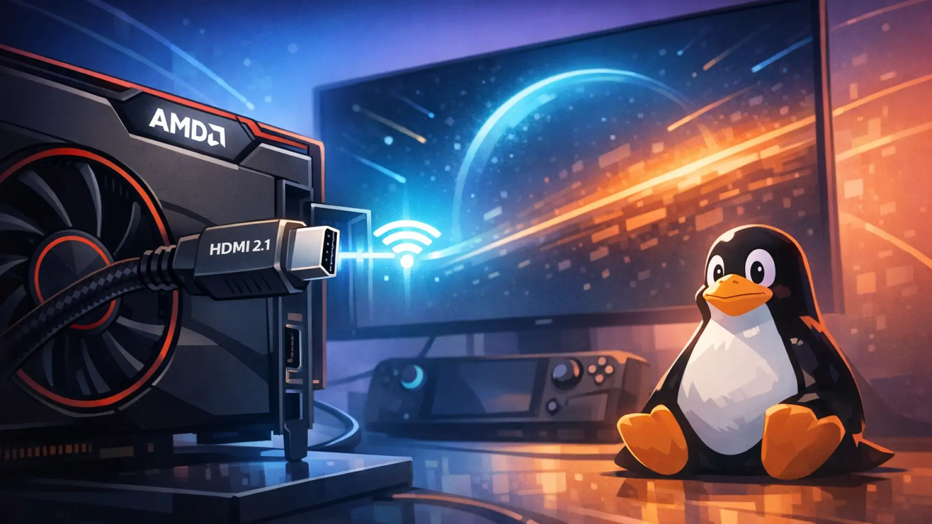 Linux 7.4 AMD Radeon’da HDMI 2.1’i varsayılan açacak