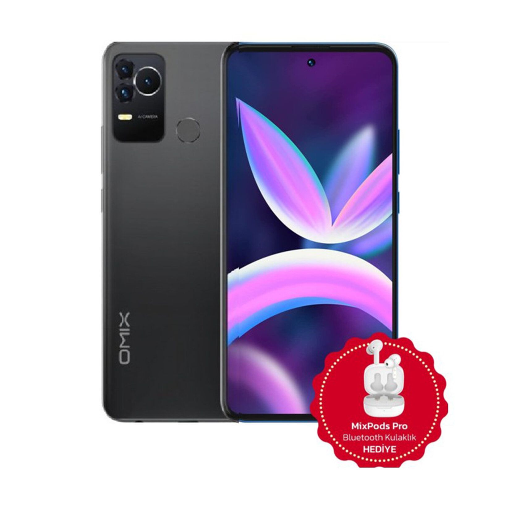 BİM kataloğunda satışa çıkacak gri OMIX X400 akıllı telefon