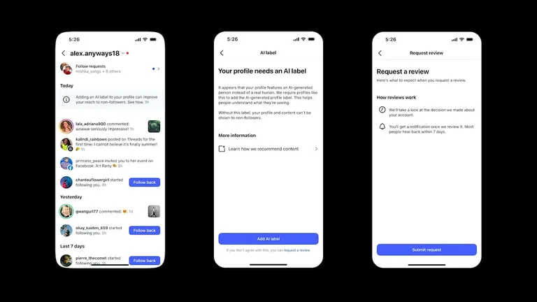 Instagram yapay zekâ profillerine karşı kuralları sıkılaştırıyor