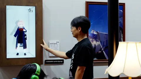 Samsung’un gözlüksüz 3D ekranı oyun karakterlerini fuara taşıdı