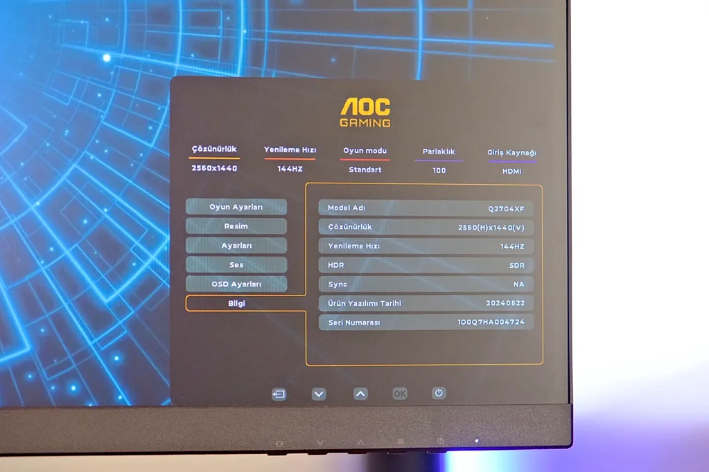Oyun monitörü iş ve film için nasıl? AOC Q27G4XF İncelemesi