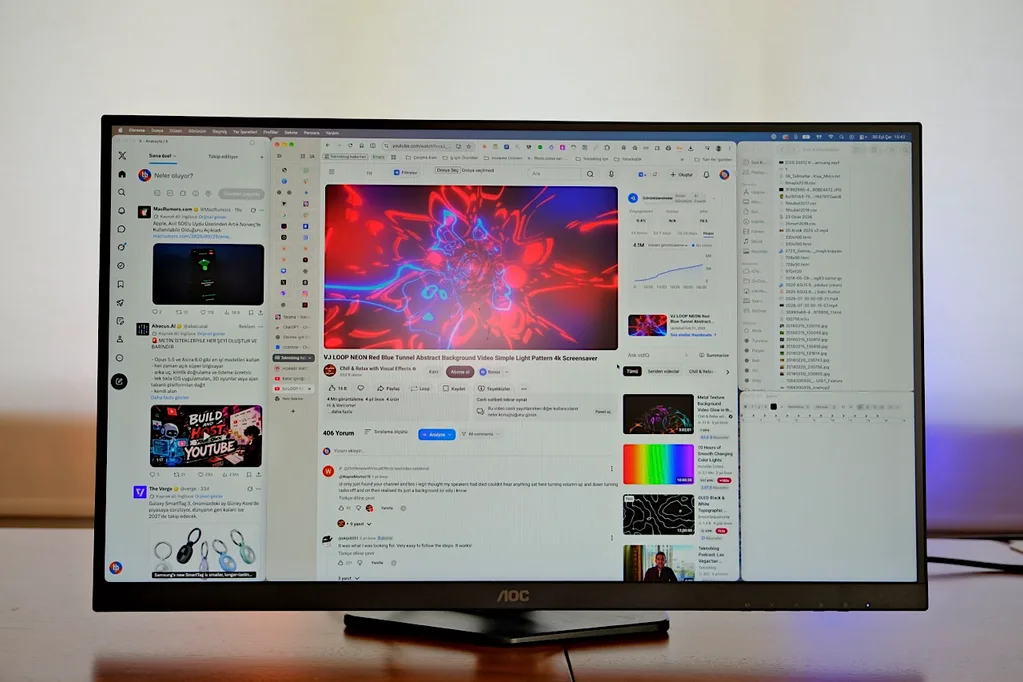 Oyun monitörü iş ve film için nasıl? AOC Q27G4XF İncelemesi
