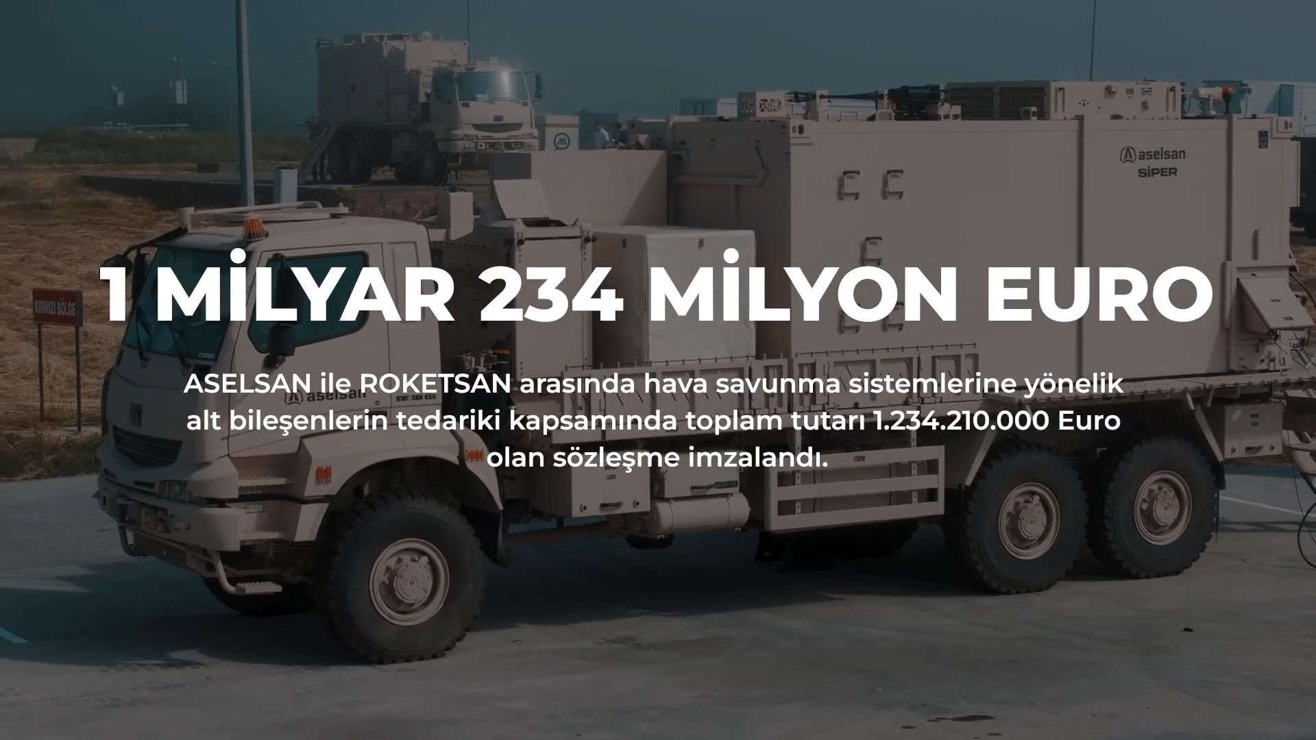 ASELSAN ile ROKETSAN 1,23 milyar euroluk hava savunma sözleşmesi imzaladı