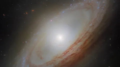Hubble, merkezi dış diske dik dönen NGC 4698 galaksisini görüntüledi