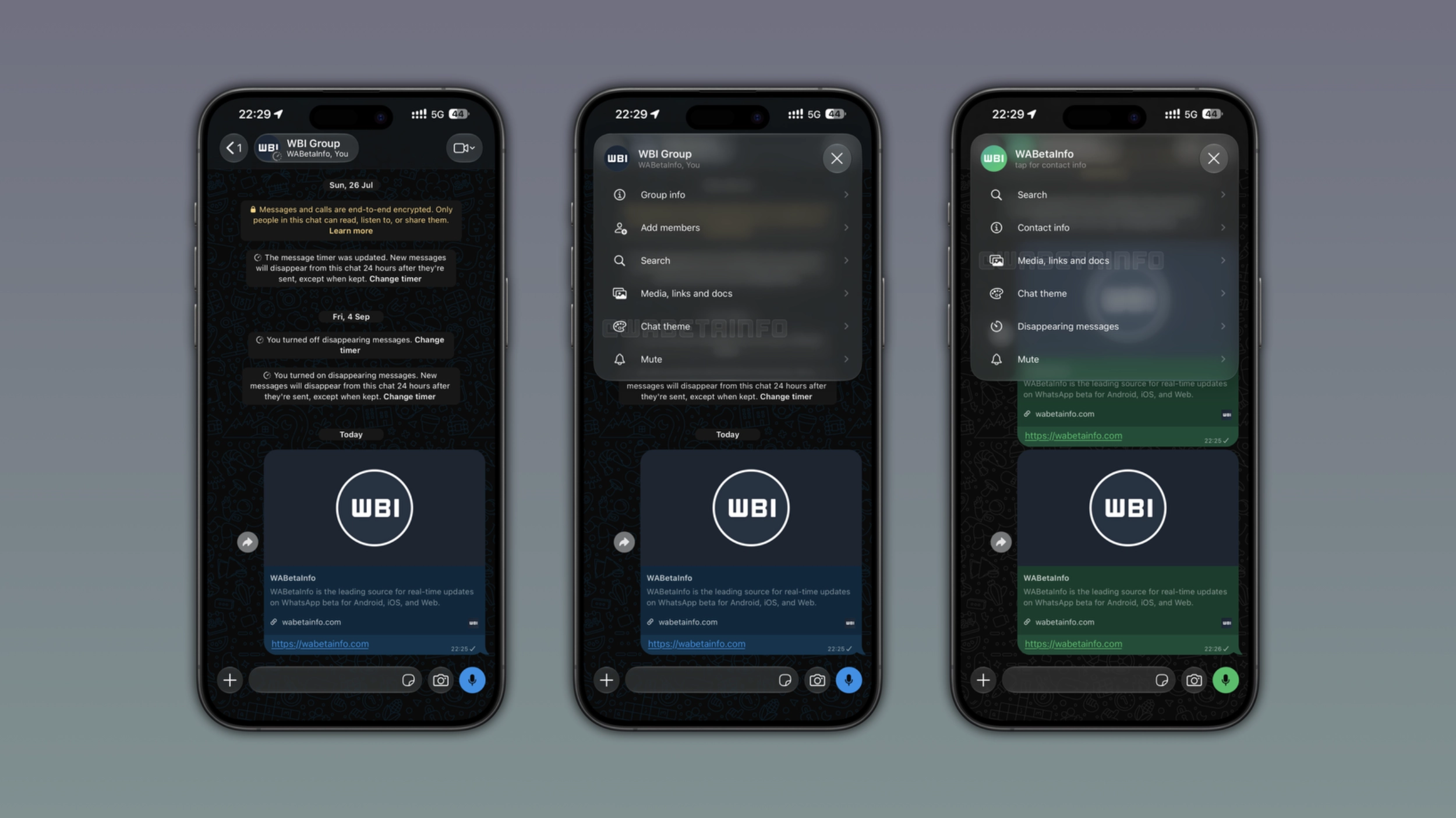 WhatsApp iPhone’da sohbet başlığını düğmeye dönüştürüyor, altı kısayol ekliyor