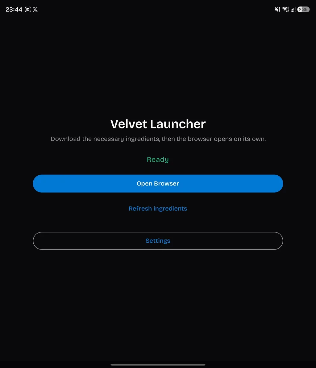 Velvet Launcher Android Auto’da tarayıcı açıyor, erken sürüm sınırları var