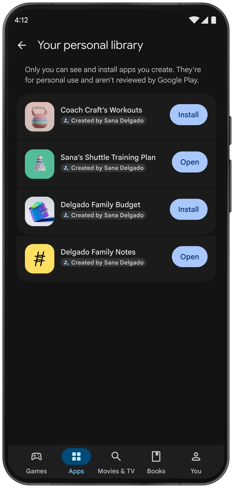 Google Play, kendi yaptığınız Android uygulamalarını geliştirici hesabı olmadan çalıştırıyor
