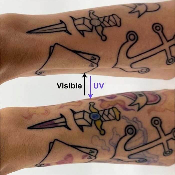 PhotoTat dövme mürekkebi ışıkla renk değiştiriyor, güvenliği henüz kanıtlanmadı