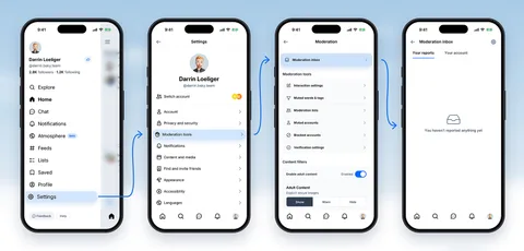 Bluesky, hesap cezalarını ve itirazları tek gelen kutusunda topluyor