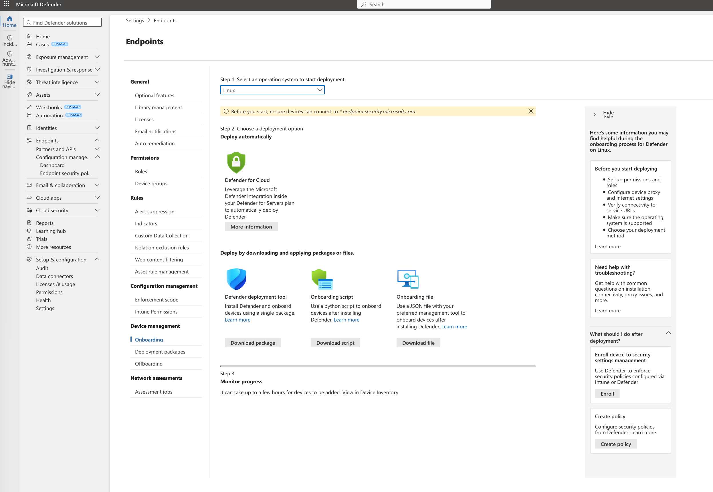 Microsoft, Defender korumasını Linux masaüstlerine önizlemede açıyor