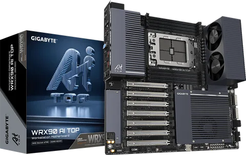 Gigabyte WRX90 AI TOP, 2 TB bellek ve yedi PCIe yuvası sunuyor