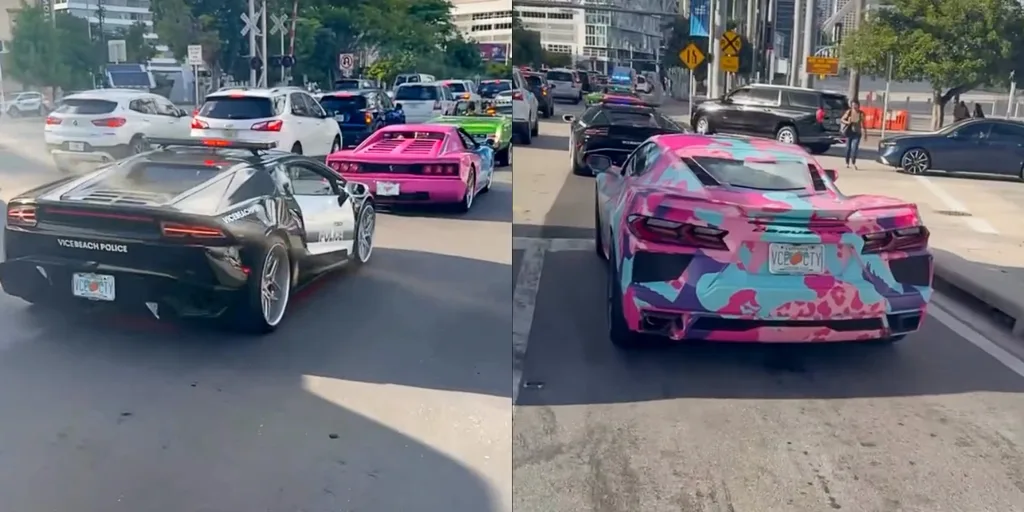 GTA 6’nın araçlarını andıran otomobiller Miami sokaklarına çıktı