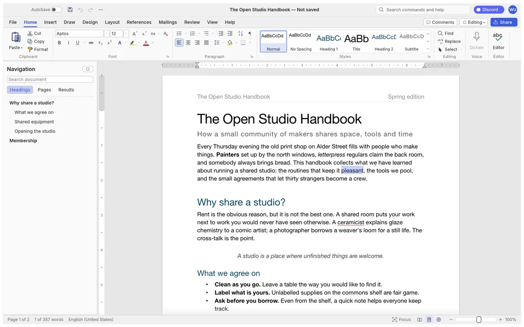 WordCraft, GridCraft ve DeckCraft, Office işlevlerine açık kaynak seçenekler sunuyor