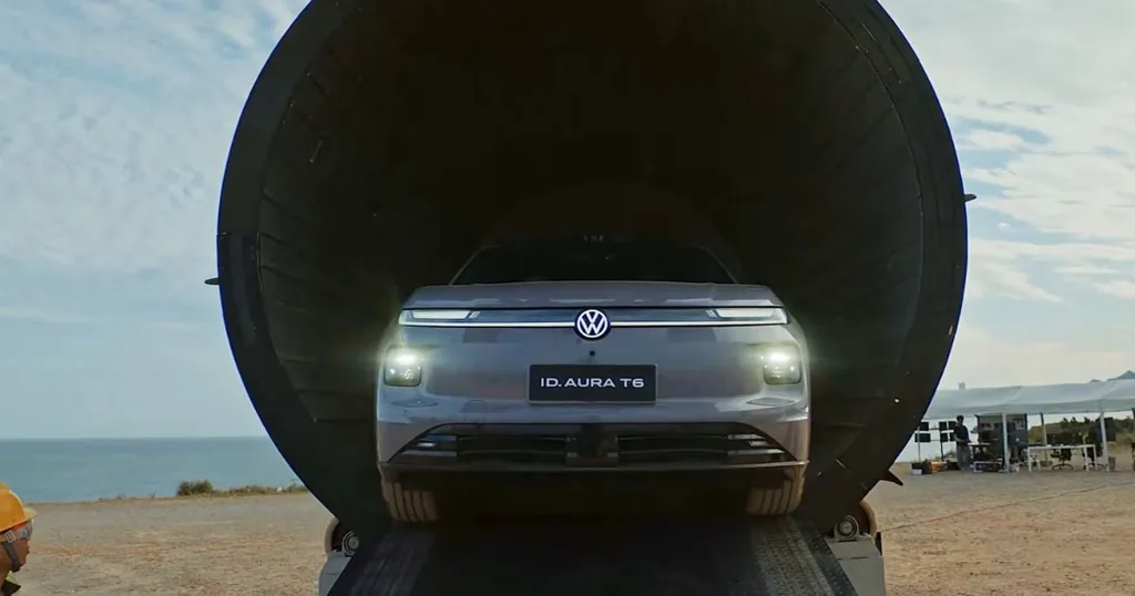 Volkswagen, ID.AURA T6’yı 160 derecelik tamburda 50 kez döndürdü