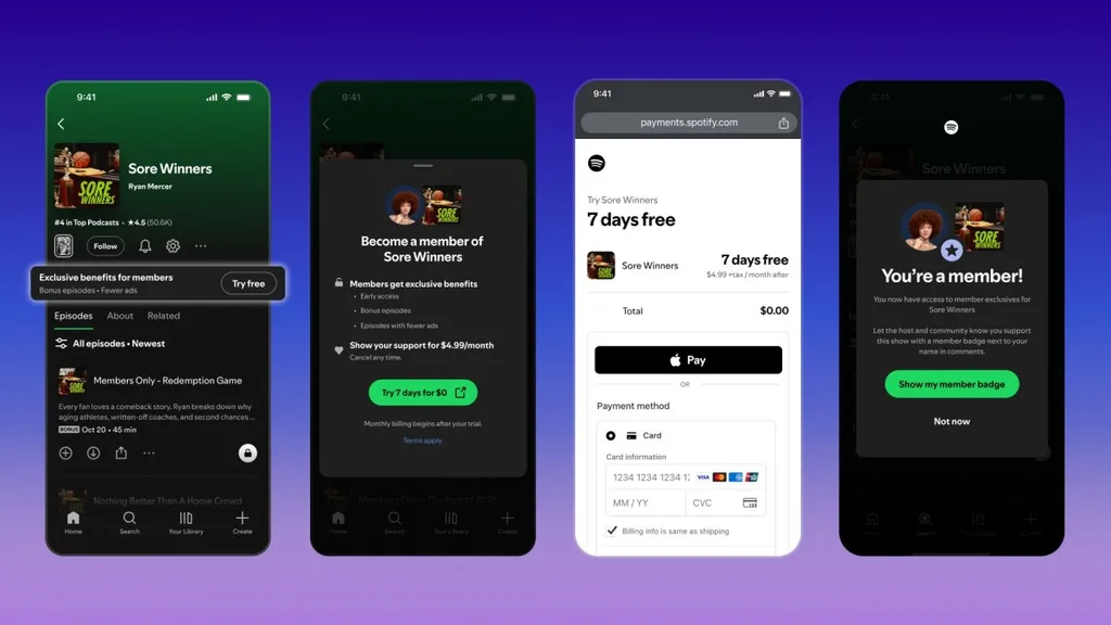 Spotify podcast yayıncılarına kazancın yüzde 90’ını bırakacak