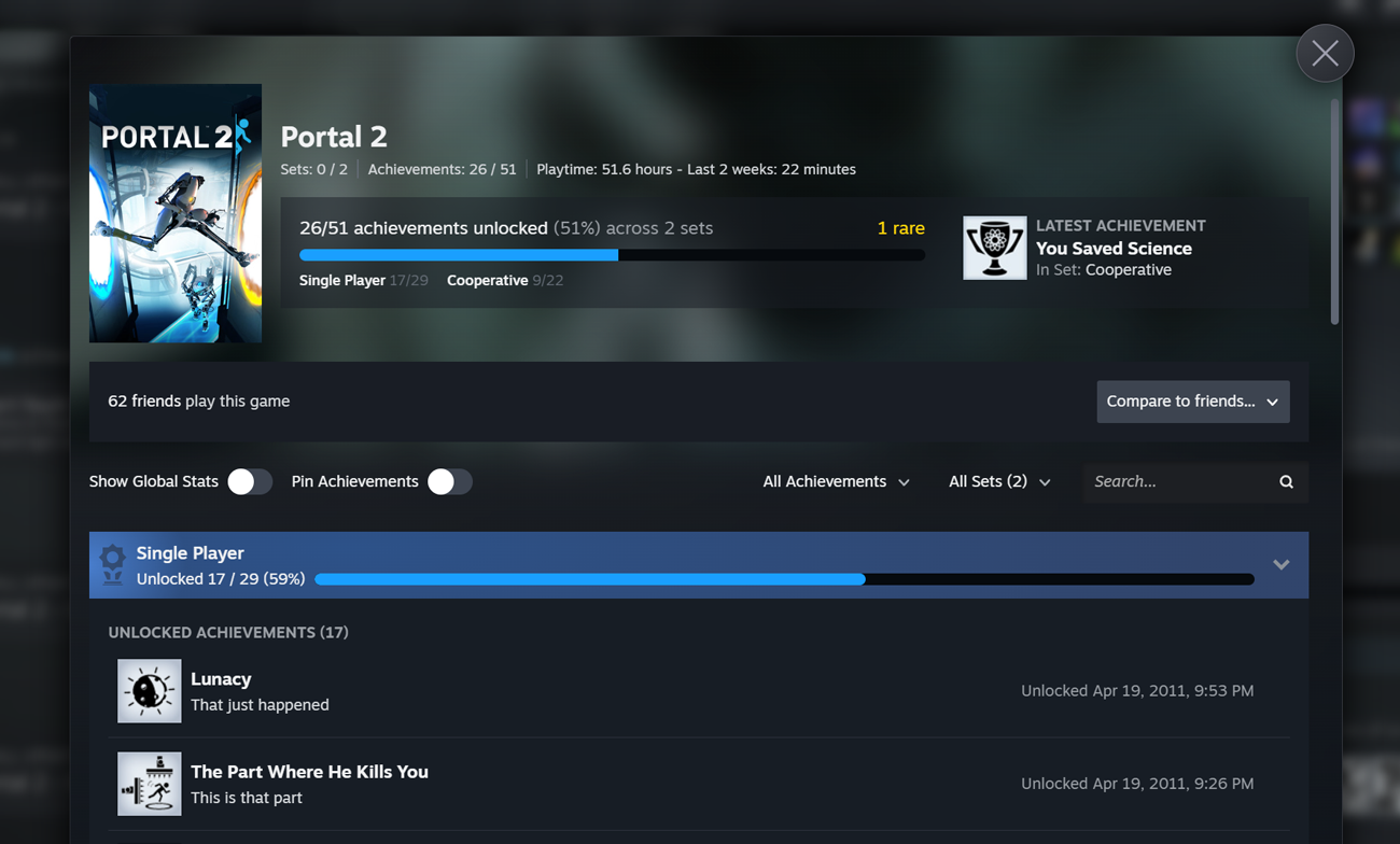 Steam başarım setlerini denemeye açtı, DLC gelince kupa kaybolmayacak