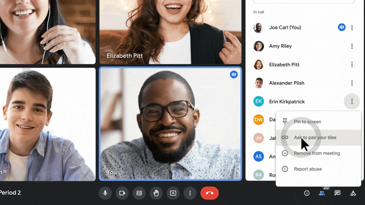 Google Meet, işaret dili tercümanını mobilde konuşmacının yanında tutuyor