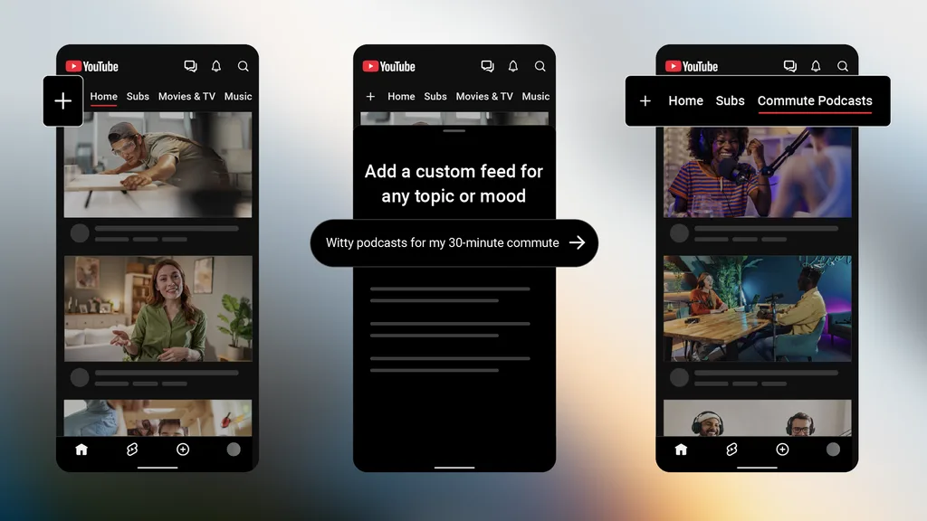 YouTube, Abonelikler’i üst çubuğa taşıyor ve özel video akışları açıyor